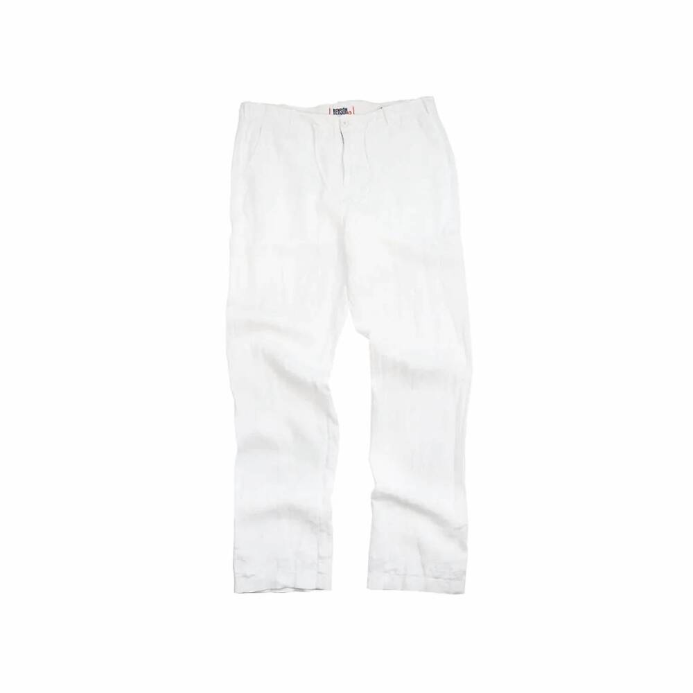 NEW BENSON men's key west linen pants in white